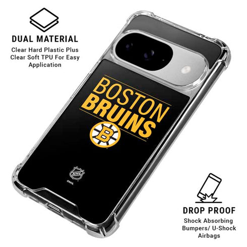 NHL Boston Bruins Lineup Google Pixel 10 Clear Case